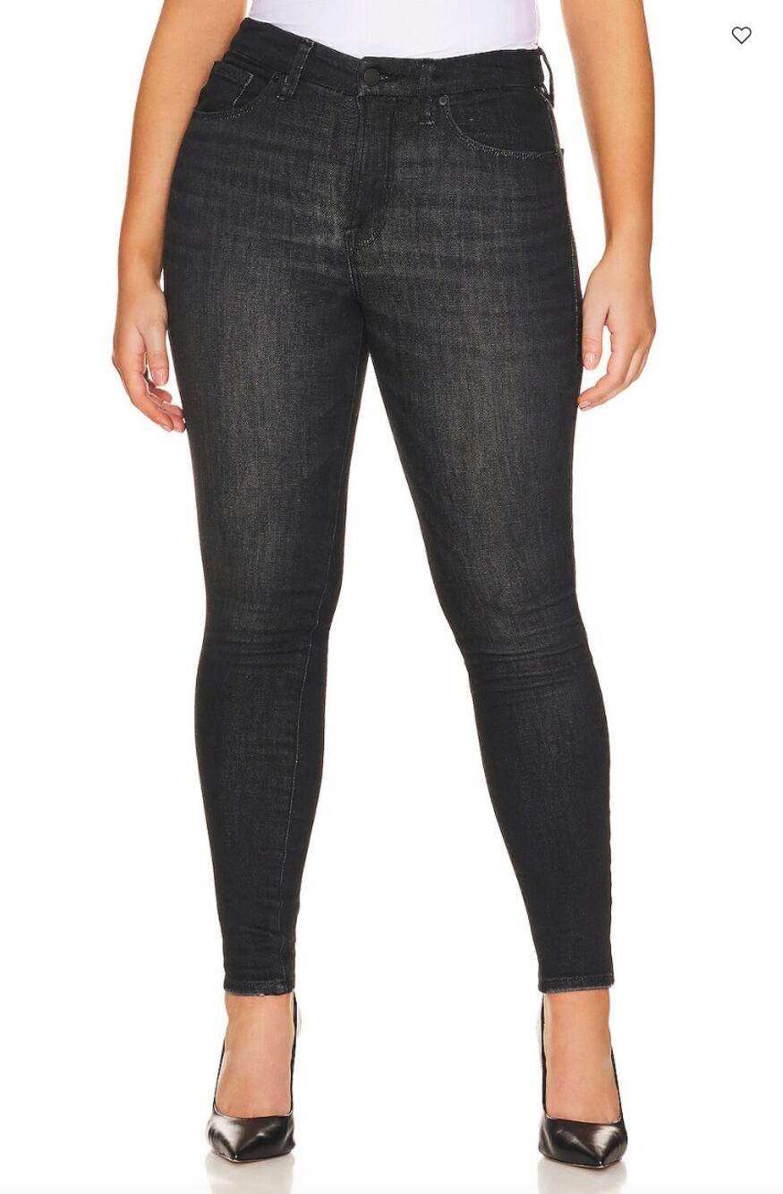 NWT Good American Good Legs Skinny Jeans Black 218 Sculpting Extra Stretch Denim